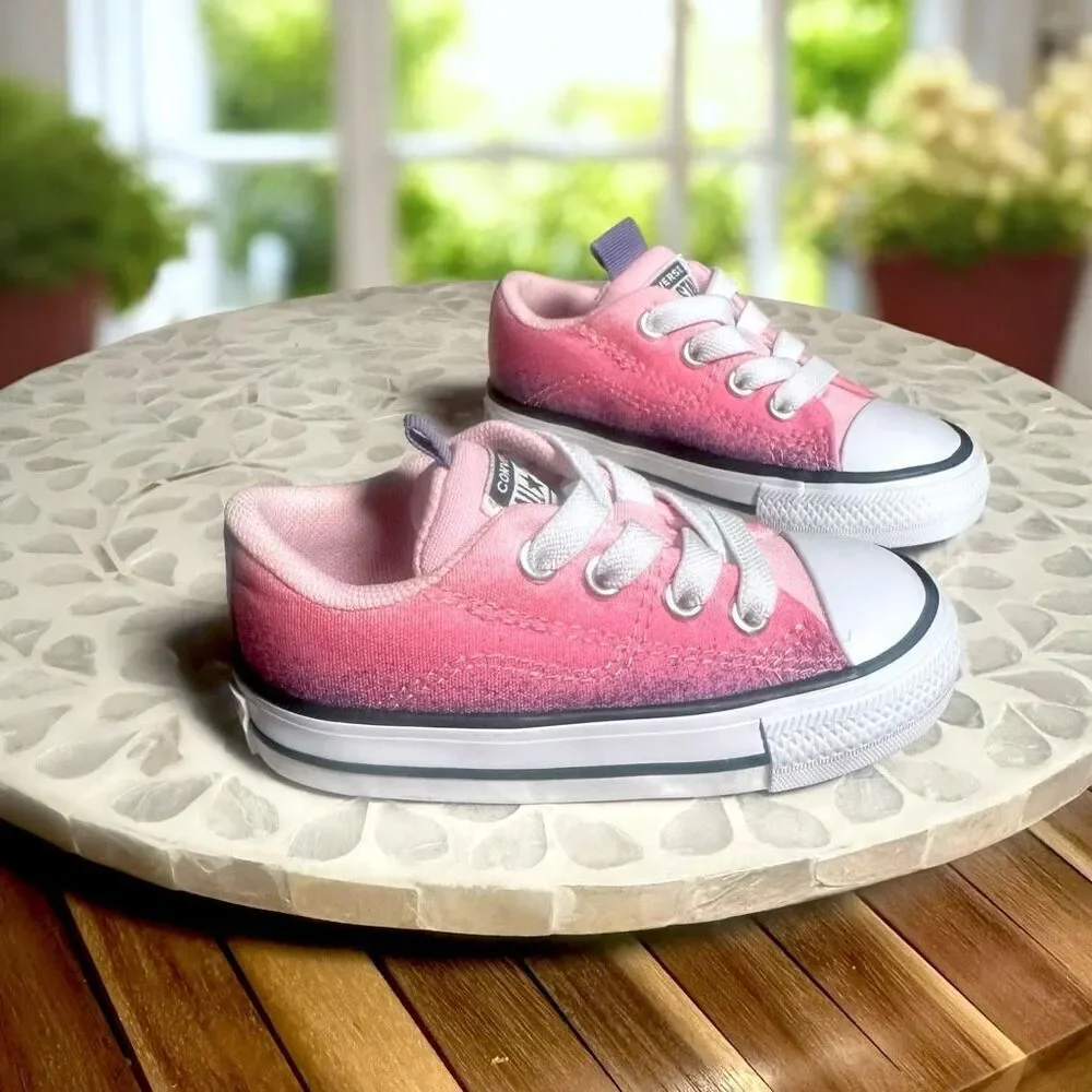 Converse Chuck Taylor All Star Rave Sneaker Toddler Size 5 Pink Purple Ombre New
